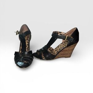 Jessica Simpson Black Wedges